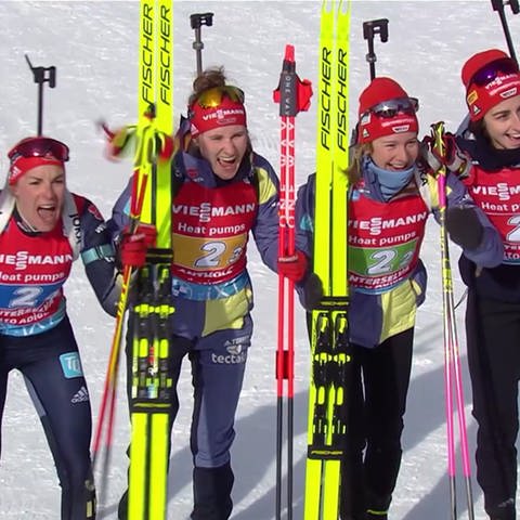 Biathlon Staffel (Foto: SWR)