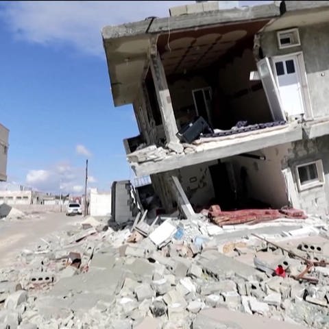 Von Erdbeben zerstörtes Wohnhaus (Foto: SWR)