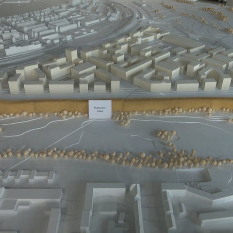Modell des Rosensteiner Viertels (Foto: SWR, SWR)