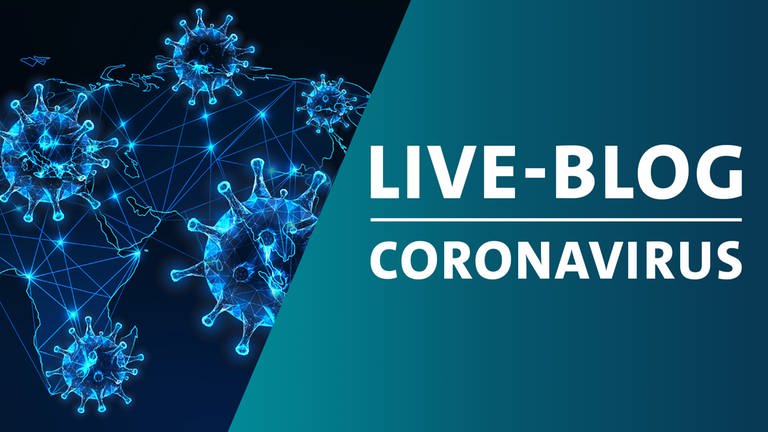 Coronavirus-Bild mit Live-Blog-Logo (Foto: Colourbox, Montage: SWR)