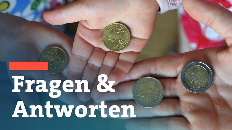 In den Händen von Menschen liegen Geld-Münzen. (Foto: dpa Bildfunk, picture alliance/dpa | Patrick Seeger (Montage: SWR))