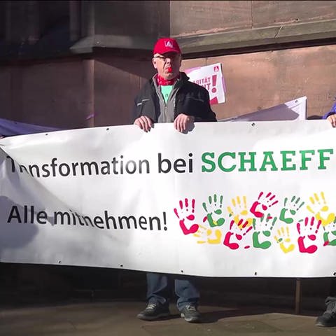 Solidaritätsdemo Schaeffler (Foto: SWR)