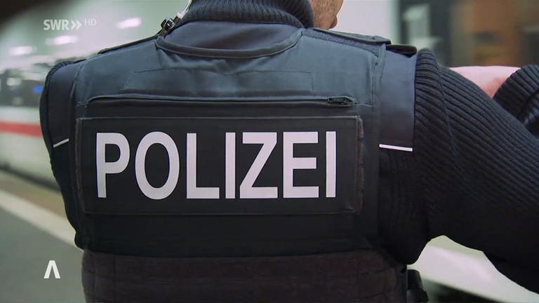Bundespolizei kontrolliert auch auf Schweizer Hoheitsgebiet (Foto: SWR, Schweizer Fernsehen)