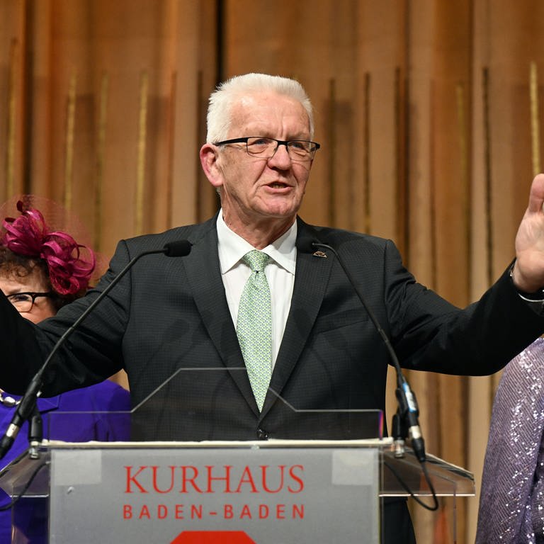 Winfried Kretschmann (Grüne) beim Neujahrsempfang