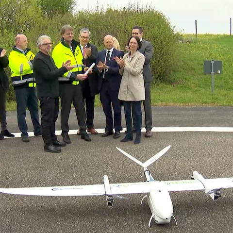 Drohne abflugbereit (Foto: SWR)