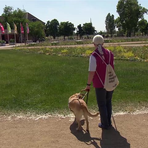 Frau mit Blindenhund (Foto: SWR)
