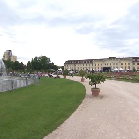 Garten des Schlosses in Ludwigsburg