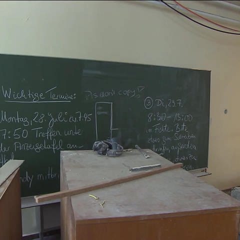 Klassenzimmer wird saniert (Foto: SWR)
