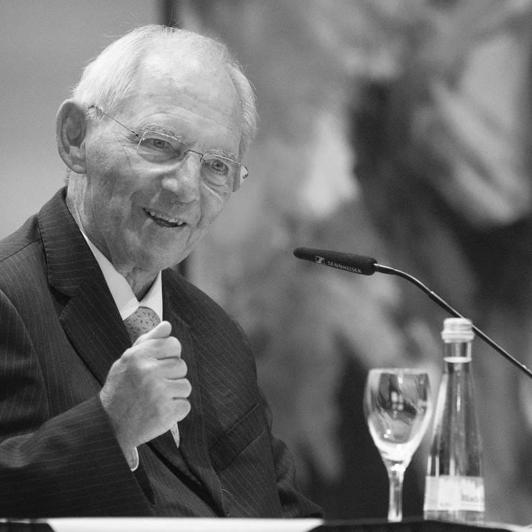 Wolfgang Schäuble (CDU), ehemaliger Bundestagspräsident, ist tot. Hier bei einem Festakt anlässlich seines 80. Geburtstags. (Archiv) (Foto: dpa Bildfunk, picture alliance/dpa | Marijan Murat)