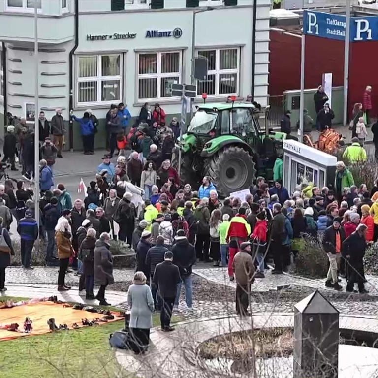 Bauernproteste Biberach (Foto: SWR)