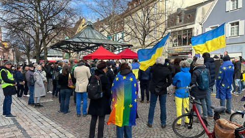 Ukraine-Hilfe aus Offenburg lädt zu Kundgebung ein (Foto: SWR)