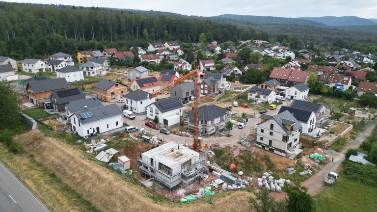 Ein Neubaugebiet in Gaiberg (Rhein-Neckar-Kreis) (Foto: dpa Bildfunk, Picture Alliance)