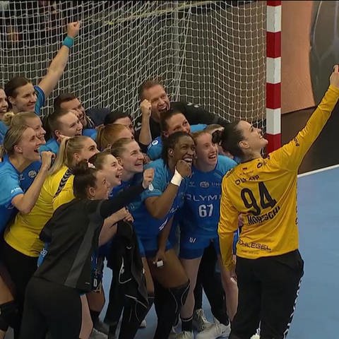 Bietigheimer Handballerinnen feiern ihren Einzug in das Halbfinale der Champions League