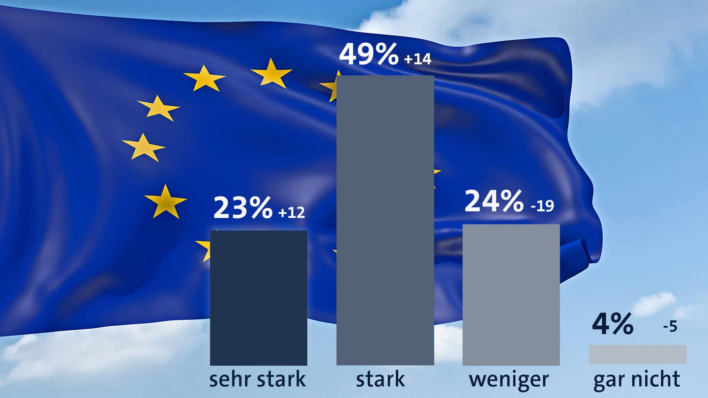 Infogragik zur Europawahl 2019 in Baden-Württemberg (Foto: SWR, Infratest dimap / Flagge Imago)