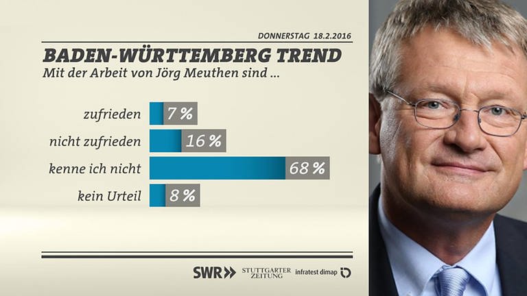 BW-Trend Zufriedenheit Jörg Meuthen (Foto: SWR/infratest dimap)