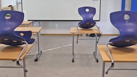 Symbolbild BW-Trend, Corona-Krise: Umfrage zur Öffnung der Schulen, leeres Klassenzimmer (Foto: IMAGO, Imago)