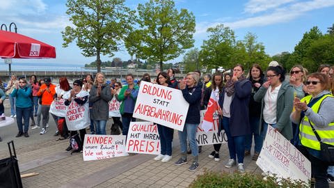 DGB-Streik in Friedrichshafen (Foto: SWR, Marion Kynass)