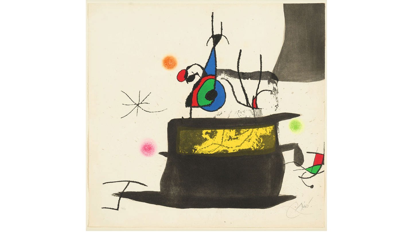 Joan Miró, La carosse d’oiseaux (Die Vogelkutsche) (Foto: Pressestelle, 1973, © Successió Miró / VG Bild-Kunst Bonn 2022.)