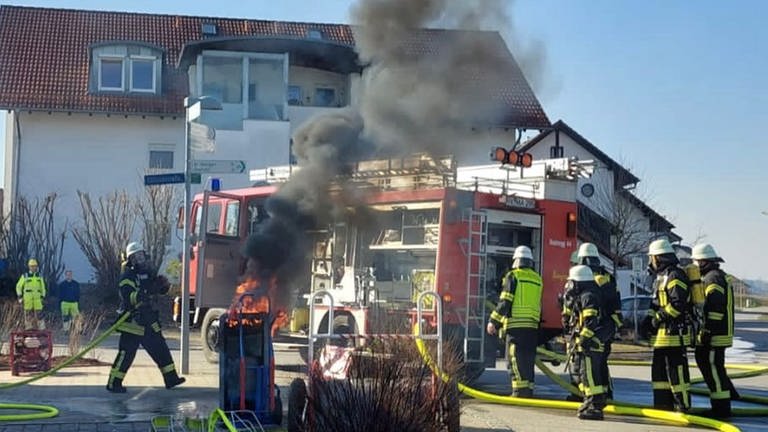 Explosion in Bodnegg (Foto: Pressestelle, Feuerwehr Bodnegg)