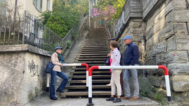 Treppen in St. Gallen (Foto: SWR)