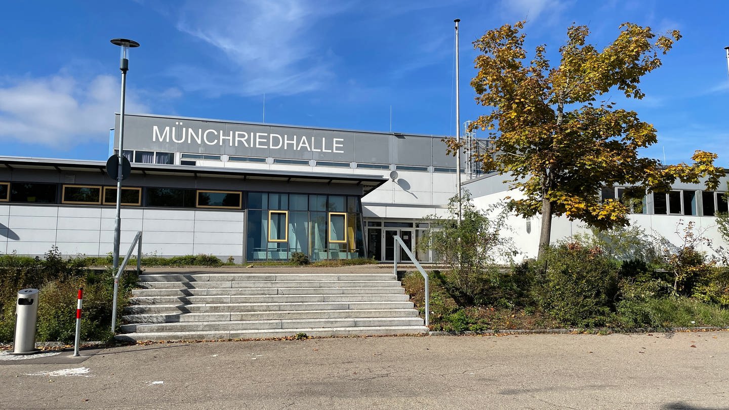 Die Münchriedhalle in Singen (Kreis Konstanz).