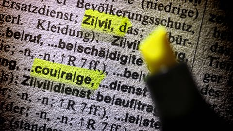 Zivilcourage im Wörterbuch (Foto: IMAGO, Christian Ohde)