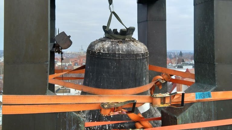 Halterung der Glocke im Schnetztor in Konstanz ist abgebrochen (Foto: Pressestelle, Stadt Konstanz, Thomas Stegmann)
