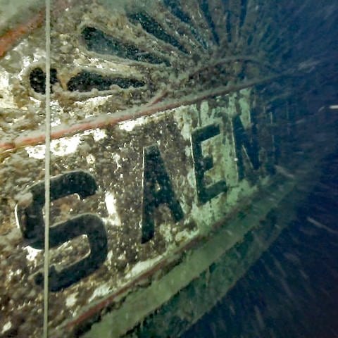 Das versenkte Dampfschiff Säntis (Foto: Pressestelle, Silvan Paganini/SBS)