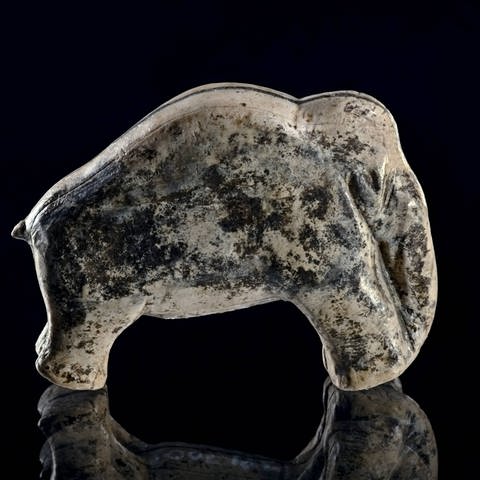 Mammut in Großformat : Steinzeitfiguren im Archäologischen Landesmuseum (Foto: Pressestelle, Archäologischen Landesmuseum, M. Schreiner)