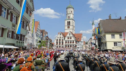 Antrommeln beim Schützenfest in Biberach. (Foto: SWR, Johannes Riedel)