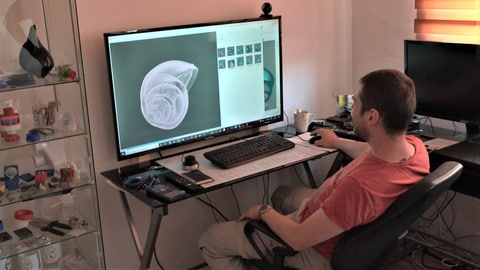 Schneckenhorn aus dem 3D-Drucker in Langenargen (Foto: SWR)