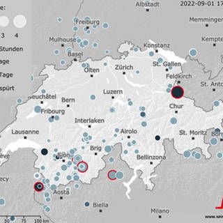 Zwei Erdbeben in Liechtenstein (Foto: Pressestelle, Schweizer Erdbebendienst)