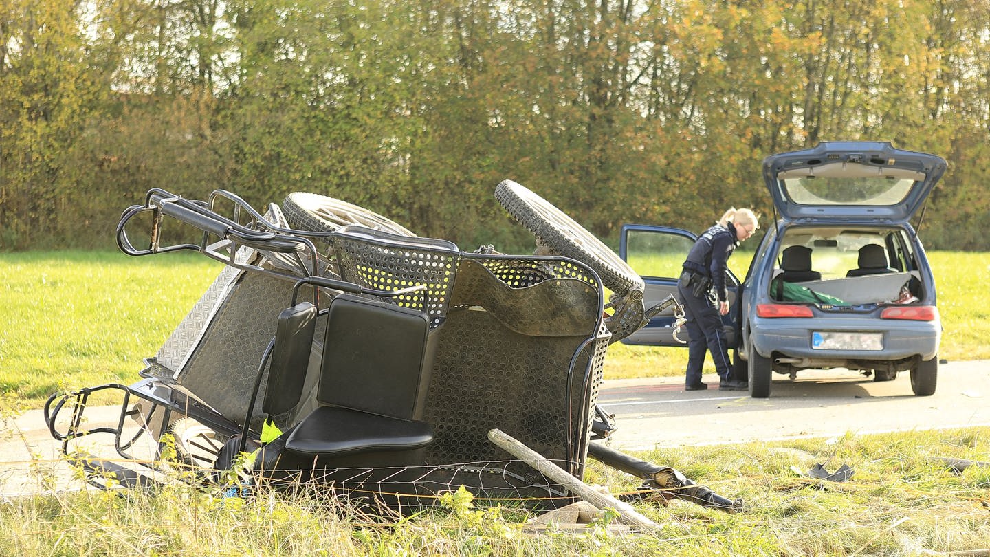 Bei dem Unfall bei Rot an der Rot (Kreis Biberach) kam am Sonntag (6.11.) ein Kutschfahrer ums Leben. (Foto: z-media, Ralf Zwiebler)