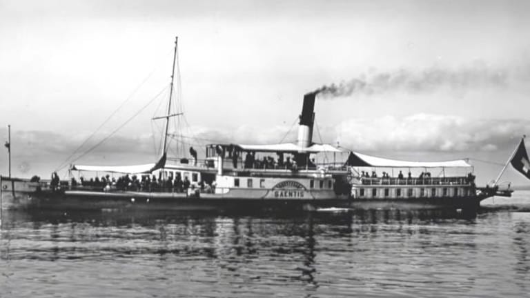 Das historische Dampfschiff "Säntis" auf dem Bodensee (Foto: SBS)