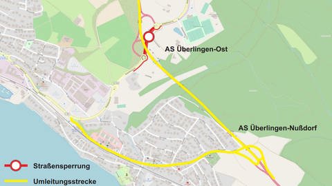Grafik mit geplanter Sperrung bei Überlingen (Foto: Pressestelle, Regierungspräsidium Tübingen)
