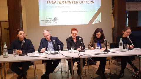 Pressekonferenz des Theaters Konstanz zum Projekt "Theater hinter Gittern" (Foto: Pressestelle, SWR, Stefanie Baumann)