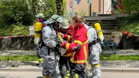 Feuerwehreinsatz an der Zeppelin-Realschule Singen (Foto: SWR, Martina Meisenberg)