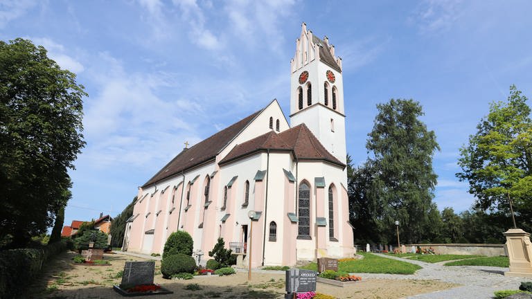 Großputz der Kirche stand in Baustetten, Kreis Biberach 