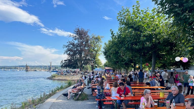 Schöne Aussichten beim Seenachtfest Konstanz 2023.