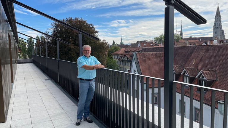 Zimmer, Aussicht, Garten des neuen Pflegeheims Haus Zoffingen in Konstanz