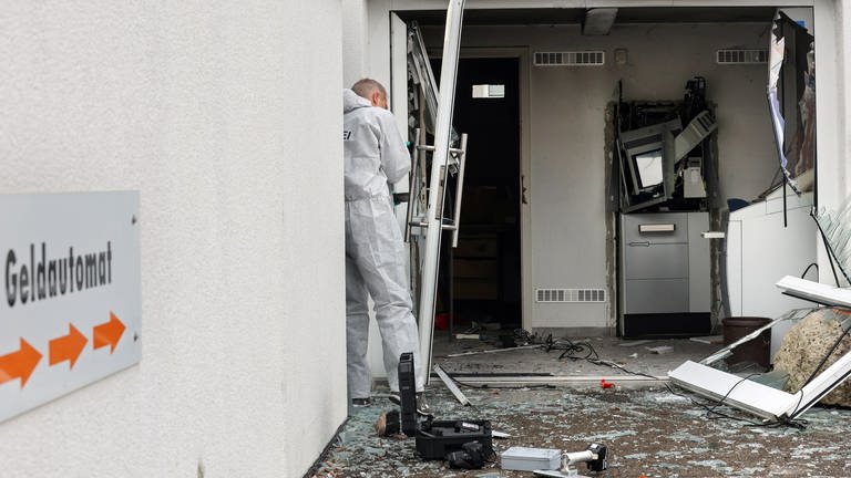 Unbekannte haben in Riedlingen Geldautomaten gesprengt