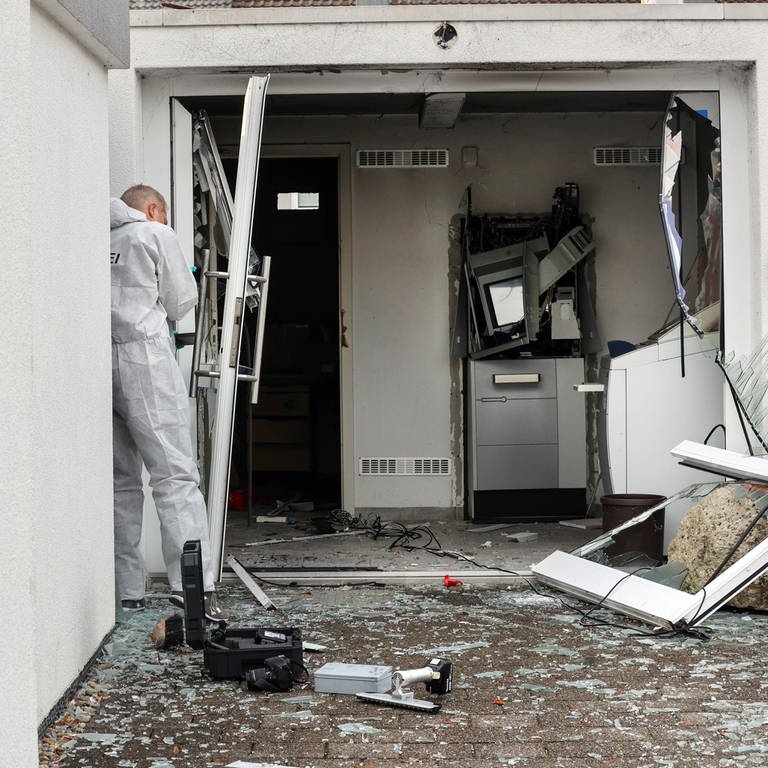 Unbekannte haben in Riedlingen Geldautomaten gesprengt (Foto: dpa Bildfunk, picture alliance/dpa/Thomas Warnack)