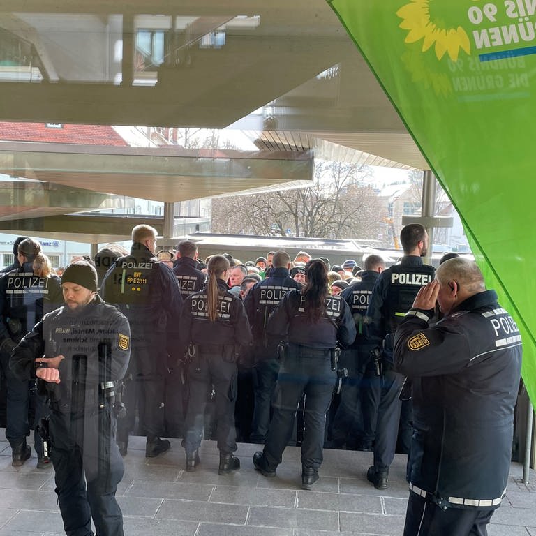 Chaos durch Bauernproteste vor dem Politischen Aschermittwoch in Biberach.