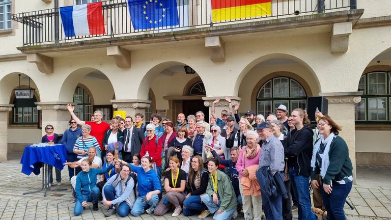 Fackellauf für deutsch-französische Freundschaft in Sigmaringen