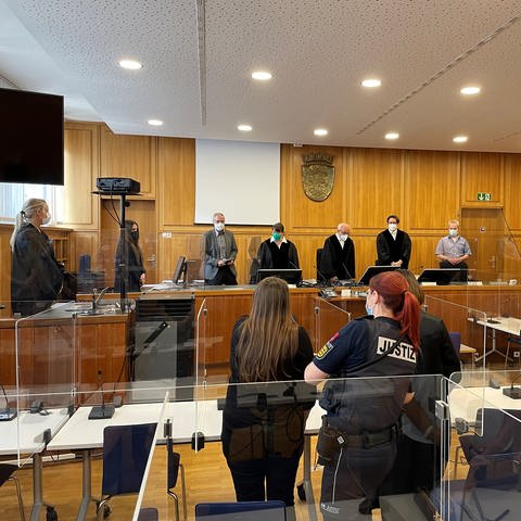 Letzter Prozesstag am Landgericht Heilbronn um ein ausgesetztes Baby in Schwäbisch Hall (Foto: SWR)