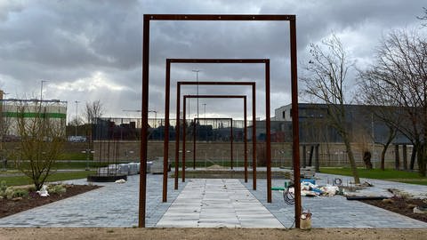 Aufbau der Gartenschau in Eppingen (Foto: SWR)
