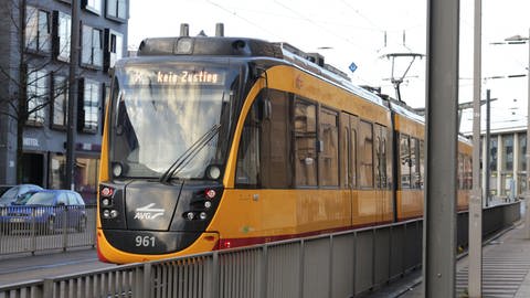 Eine S-Bahn mit Anzeige Kein Zustieg Streik DB Dezember 2018 (Foto: SWR, Jürgen Härpfer)
