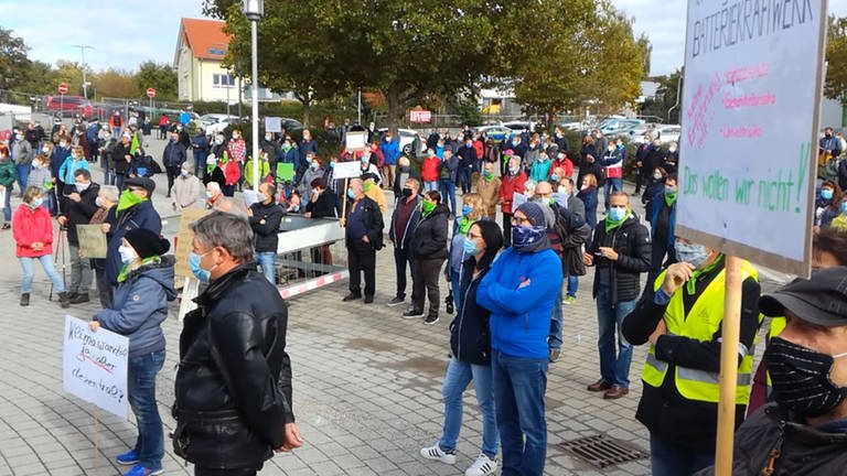 Demonstration gegen Netzbooster in Kupferzell (Foto: SWR, SWR)