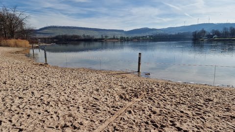 Der Breitenauer See im Februar 2023 (Foto: Pressestelle, Naherholungszweckverband Breitenauer See, Tobias Kniel)
