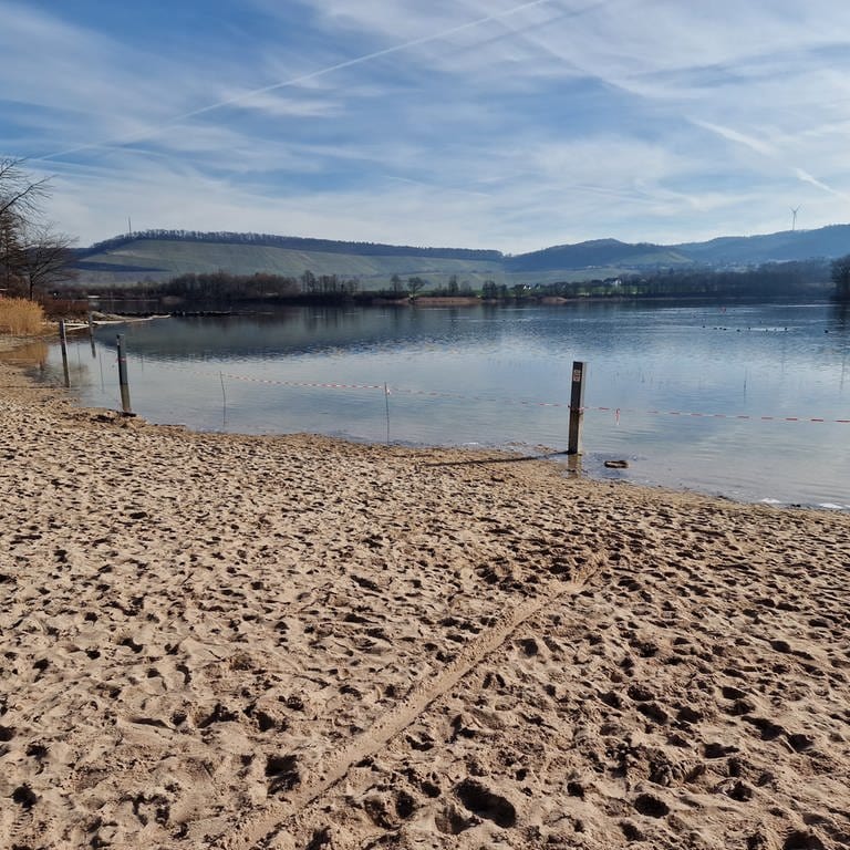 Der Breitenauer See im Februar 2023 (Foto: Pressestelle, Naherholungszweckverband Breitenauer See, Tobias Kniel)